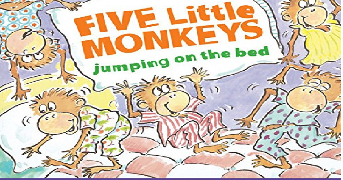 Five Little Monkeys Jumping on the Bed Board Book - Giveaway Joe